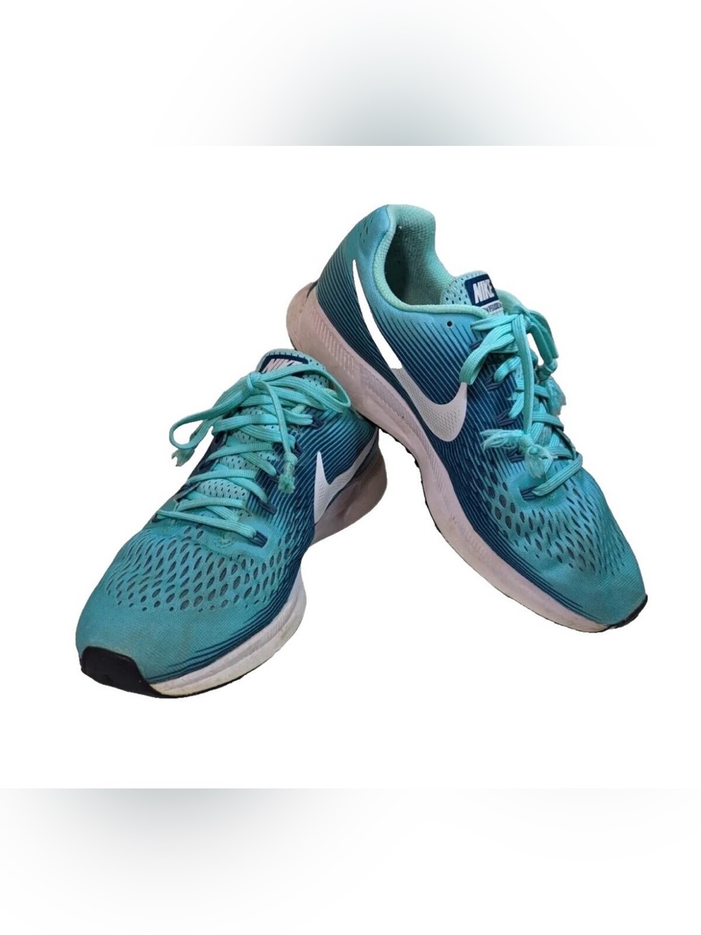 Nike Air Zoom Pegasus 34 Running Shoes Vibrant Hyper Turquoise Ombré Athletic